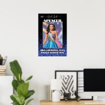 Bannière de porte personnalisée Royal Glitter Glit