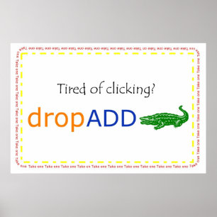 Affiche bannière de promo de dropADD