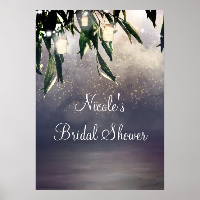 Affiche Bannière d'éclairage du Willow Tree et du Mason Ja (Devant)