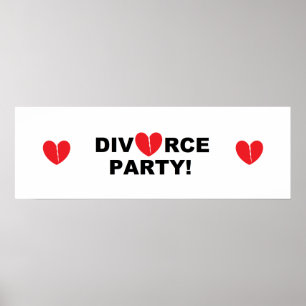 Affiche Bannière "Divorce Party"