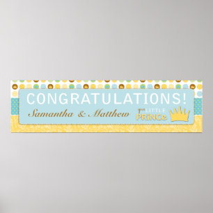 Affiche Bannière du Petit Prince Baby shower