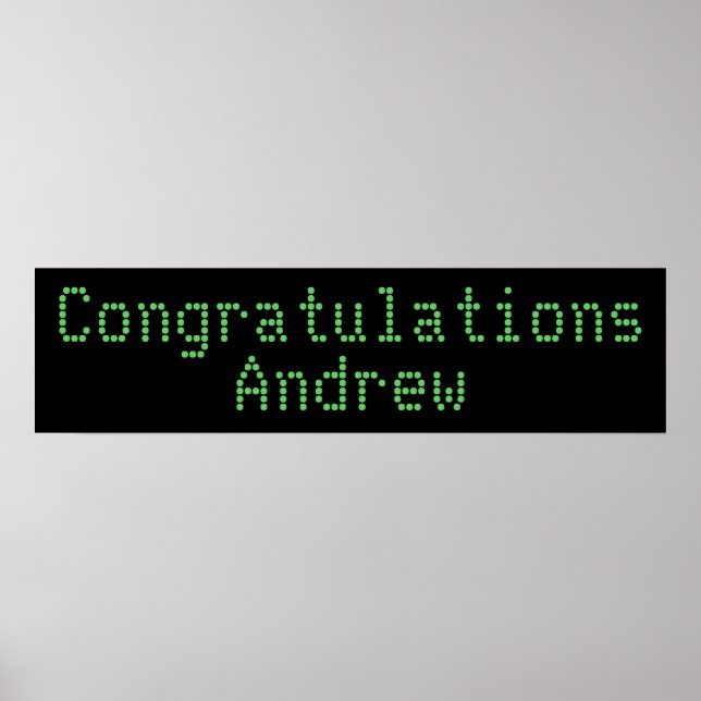 Affiche Bannière Félicitations (Devant)