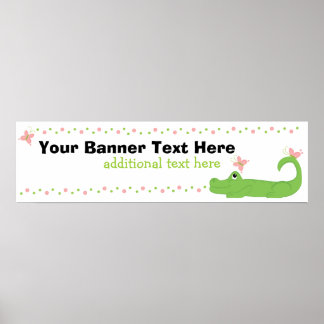 Affiche Bannière Girl Gator