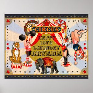 Affiche Bannière personnalisée pour fête d'anniversaire ci