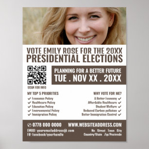 Affiche Bannière photo Campagne politique Publicité