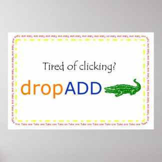 Affiche bannière promo dropADD