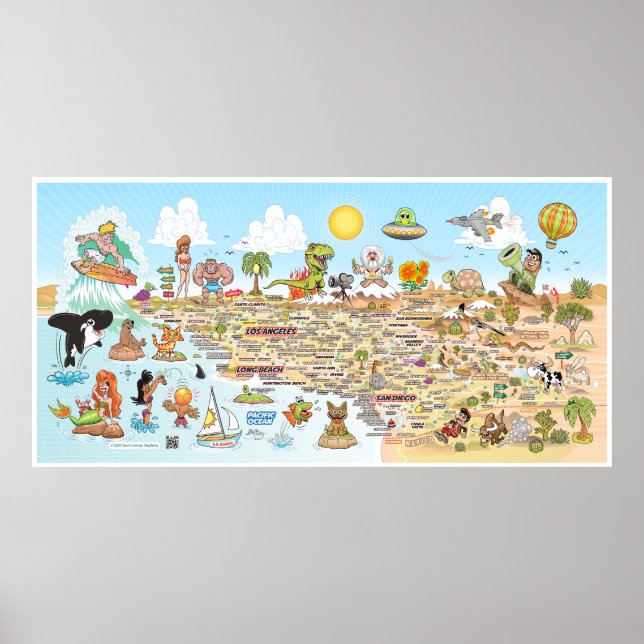 Affiche Bannière Serene SoCal (Devant)