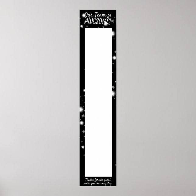 Affiche Bannière suspendue pour les autocollants de reconn (Devant)