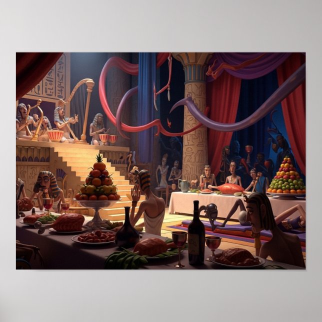 Affiche Banquet des pharaons (Devant)