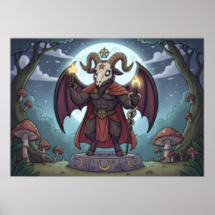 Affiche Baphomet de dessin animé