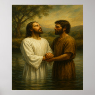 Affiche Baptême de Jesus™ LDS Mur Art Imprimer
