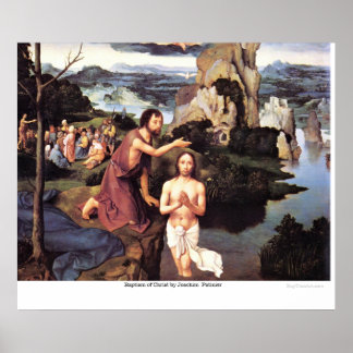 Affiche Baptême du Christ par Joachim Patinier