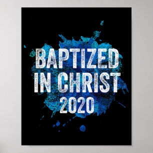 Affiche Baptized in Christ 2020 Baptism Church Christian C