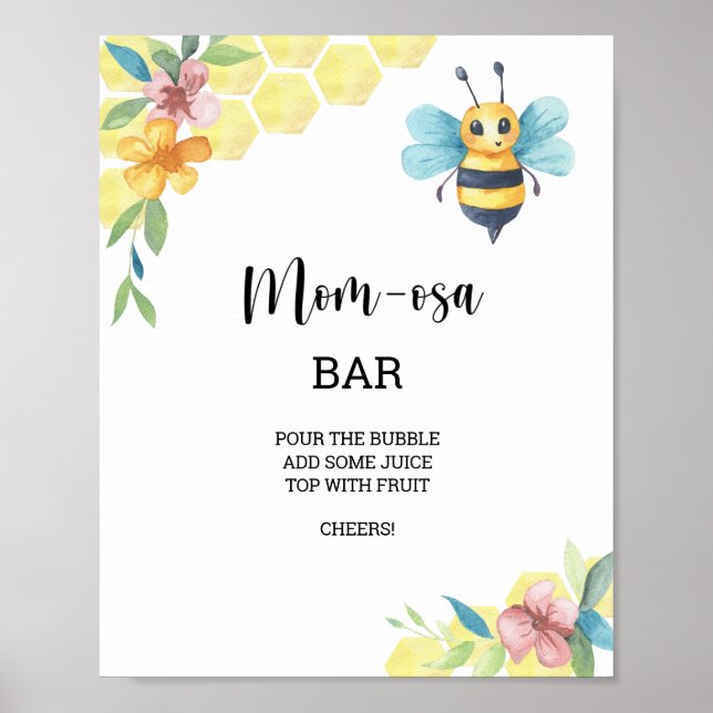 Affiche Bar à fleurs de abeille \ Mosa-maman  (Devant)