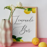 Affiche Bar à limonade. Élégante Fête des mariées citron d<br><div class="desc">Élégante affiche "Lemonade bar" en agrumes aquarelle. Convient pour la Fête des mariées,  le Baby shower et toute autre fête de citron. Veuillez me contacter si vous avez besoin d'autres articles.</div>