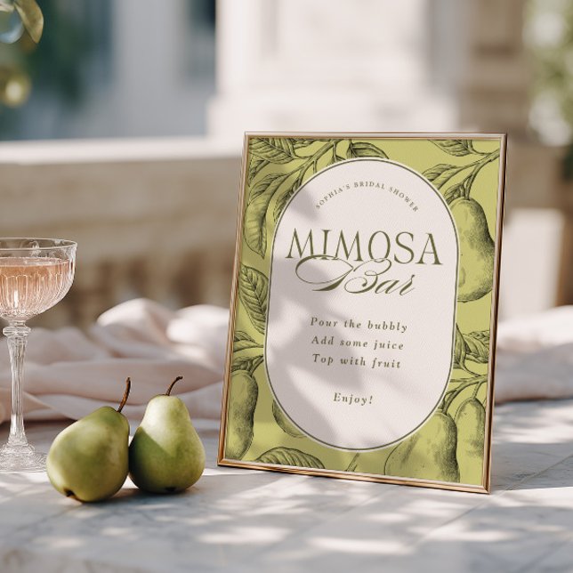 Affiche Bar à Mimosa pour Mariage Parfait (Créateur téléchargé)