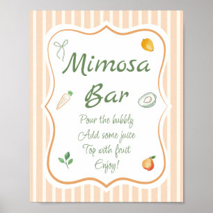 Affiche Bar à Mimosa pour une Fête de Fiançailles au March