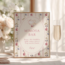 Bar à Mimosa pour une fête du thé à la rose poussi