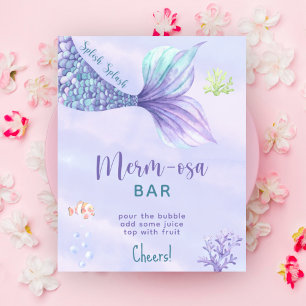 Affiche Bar à Mimosa sous la mer Mermaid