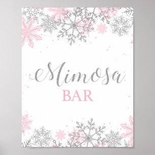 Affiche Bar à Mimosa Winter Onederland