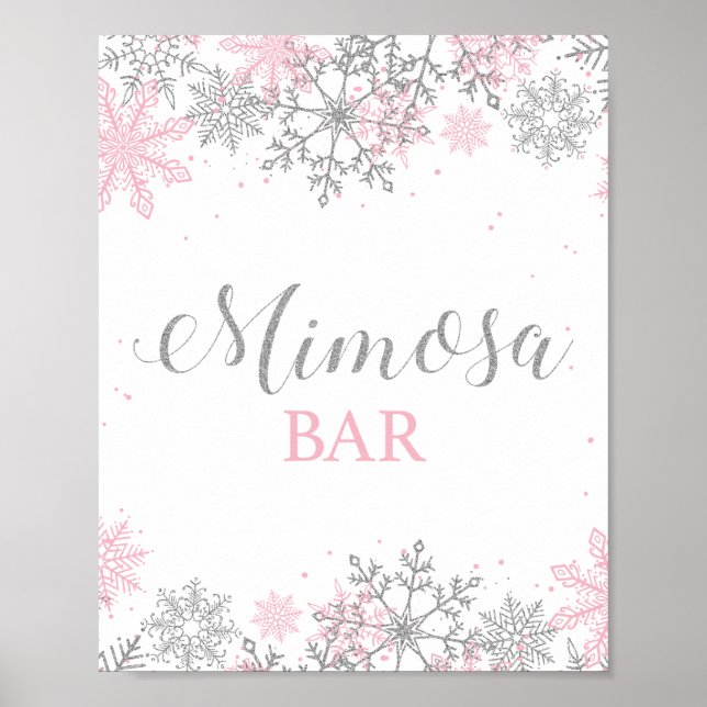 Affiche Bar à Mimosa Winter Onederland (Devant)