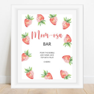 Affiche Bar à Mom-osa à la fraise