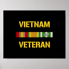 Affiche Bar à ruban vétéran du Vietnam