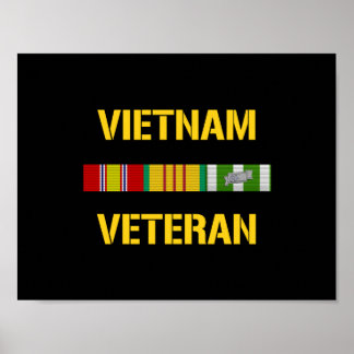 Affiche Bar à ruban vétéran du Vietnam