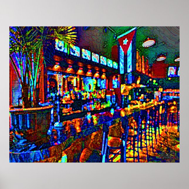 AFFICHE BAR CUBAN (Devant)