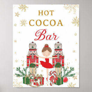 Affiche Bar de cacao chaud de l'hiver casse-noisette Onede