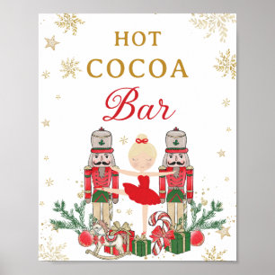 Affiche Bar de cacao chaud Red Nutcracker Winter Onederlan