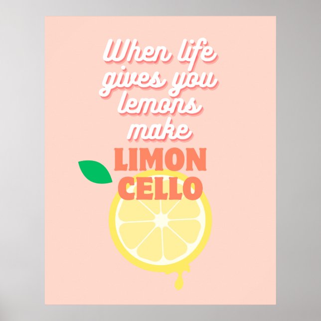 Affiche Bar de cuisine moderne italien Limoncello au citro (Devant)