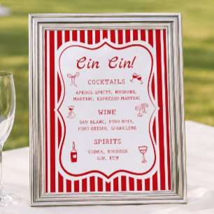 Affiche Bar de la Mariée C'est l'Amour