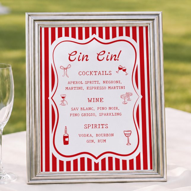 Affiche Bar de la Mariée C'est l'Amour (Créateur téléchargé)