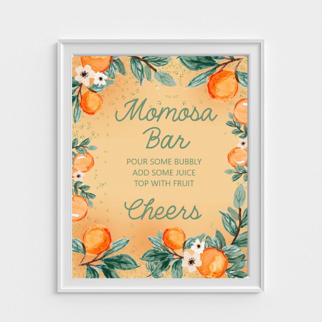 Affiche Bar Little Cutie Orange Momosa (Créateur téléchargé)