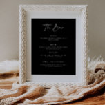 Affiche Bar mariage Menu Boisson Signal de réception Poste<br><div class="desc">Le panneau de la barre de menu des boissons en papier est parfait pour ajouter à un cadre à afficher au bar. Vous pourrez choisir les boissons à commander lors de votre événement.</div>