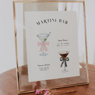 Affiche Bar Martini   Boisson Signature Anniversaire