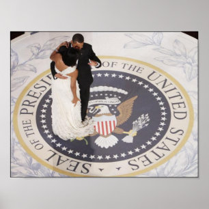 Affiche Barack et Michelle Obama