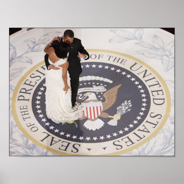 Affiche Barack et Michelle Obama (Devant)