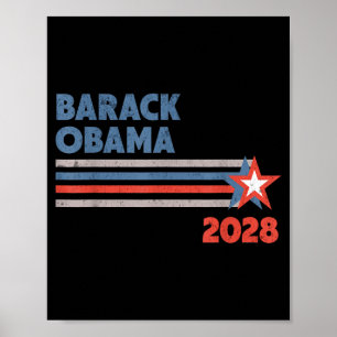 Affiche Barack Obama 2028 Pour Président Campagne Patrioti