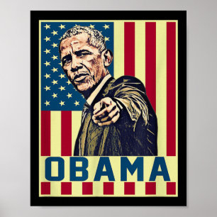 Affiche Barack Obama 44ème Président américain Pop Art Vin
