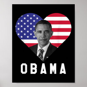 Affiche Barack Obama 44ème Président des États-Unis J'aime