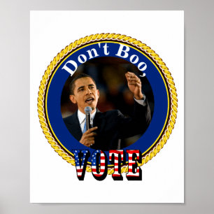 Affiche Barack Obama Ne Votez Pas En Huant