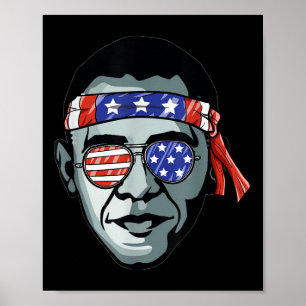 Affiche Barack Obama Usa Gles Bandana Patriotic Fière Démo