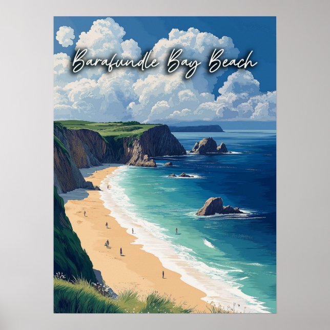 Affiche Barafundle Bay Beach Wales (Devant)