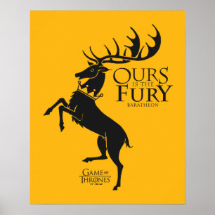 Affiche Baratheon Sigil - Notre Furie
