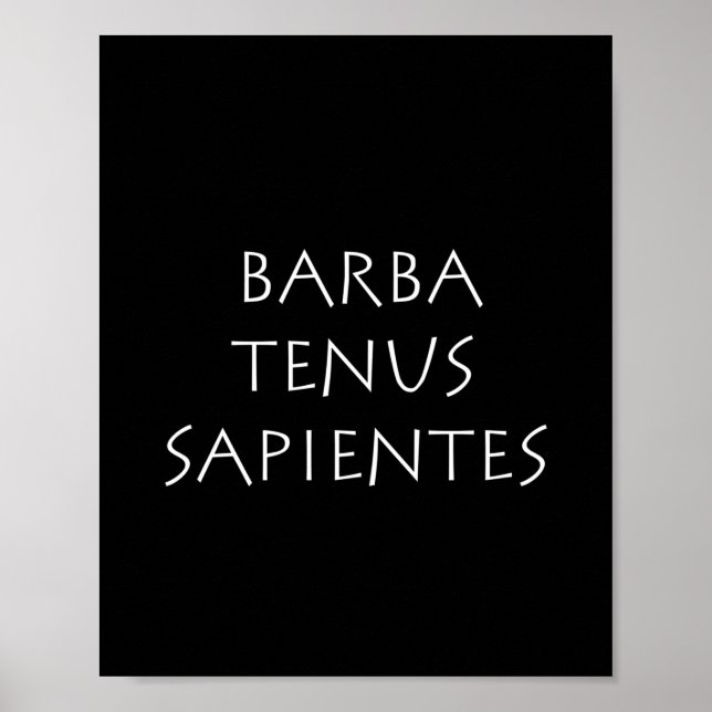 Affiche Barba sapientes (Devant)