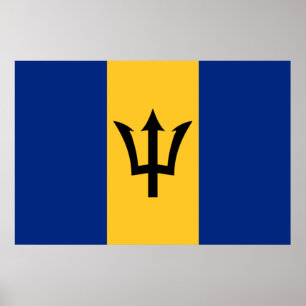 Affiche Barbadian Flag (Barbados) (Bajan)