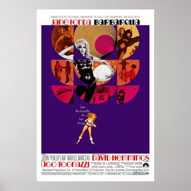 Affiche Barbarella 1968 (Devant)