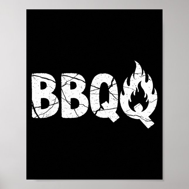 Affiche Barbecue Bbq Joke Gift For Grill Timer Smoker Camn (Devant)